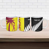 New Zealand and West Indies Cricket Custom Ceramic Mug Black Cap Windies Together - Wonder Print Shop