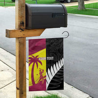 New Zealand and West Indies Cricket Custom Garden Flag Black Cap Windies Together - Wonder Print Shop