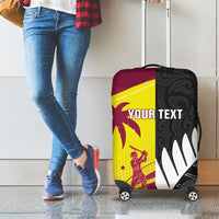New Zealand and West Indies Cricket Custom Luggage Cover Black Cap Windies Together - Wonder Print Shop