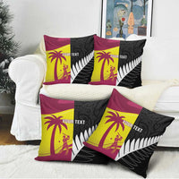 New Zealand and West Indies Cricket Custom Pillow Cover Black Cap Windies Together - Wonder Print Shop