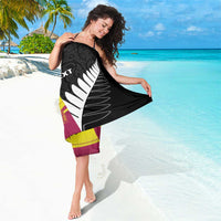 New Zealand and West Indies Cricket Custom Sarong Black Cap Windies Together - Wonder Print Shop