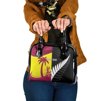 New Zealand and West Indies Cricket Custom Shoulder Handbag Black Cap Windies Together - Wonder Print Shop