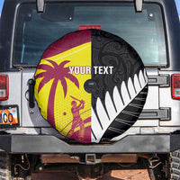 New Zealand and West Indies Cricket Custom Spare Tire Cover Black Cap Windies Together - Wonder Print Shop