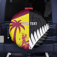New Zealand and West Indies Cricket Custom Spare Tire Cover Black Cap Windies Together - Wonder Print Shop