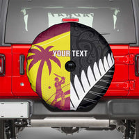 New Zealand and West Indies Cricket Custom Spare Tire Cover Black Cap Windies Together - Wonder Print Shop