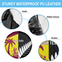 New Zealand and West Indies Cricket Custom Spare Tire Cover Black Cap Windies Together - Wonder Print Shop