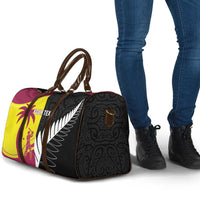 New Zealand and West Indies Cricket Custom Travel Bag Black Cap Windies Together - Wonder Print Shop