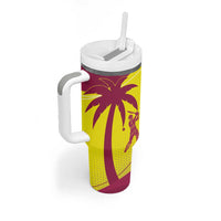 New Zealand and West Indies Cricket Custom Tumbler With Handle Black Cap Windies Together - Wonder Print Shop