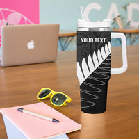 New Zealand and West Indies Cricket Custom Tumbler With Handle Black Cap Windies Together - Wonder Print Shop
