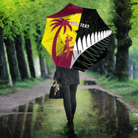 New Zealand and West Indies Cricket Custom Umbrella Black Cap Windies Together - Wonder Print Shop