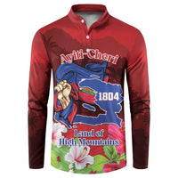 Ayiti-Cheri Independence Day Button Sweatshirt Land of High Mountains - Wonder Print Shop