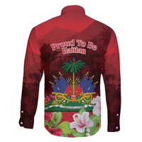 Ayiti-Cheri Independence Day Family Matching Off The Shoulder Long Sleeve Dress and Hawaiian Shirt Land of High Mountains - Wonder Print Shop