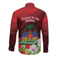 Ayiti-Cheri Independence Day Long Sleeve Button Shirt Land of High Mountains - Wonder Print Shop