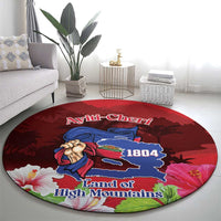 Ayiti-Cheri Independence Day Round Carpet Land of High Mountains