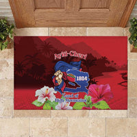 Ayiti-Cheri Independence Day Rubber Doormat Land of High Mountains - Wonder Print Shop