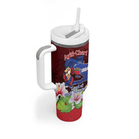 Ayiti-Cheri Independence Day Tumbler With Handle Land of High Mountains - Wonder Print Shop