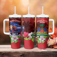 Ayiti-Cheri Independence Day Tumbler With Handle Land of High Mountains - Wonder Print Shop