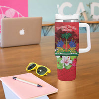 Ayiti-Cheri Independence Day Tumbler With Handle Land of High Mountains - Wonder Print Shop