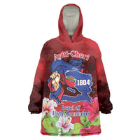 Ayiti-Cheri Independence Day Wearable Blanket Hoodie Land of High Mountains - Wonder Print Shop