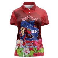 Ayiti-Cheri Independence Day Women Polo Shirt Land of High Mountains - Wonder Print Shop