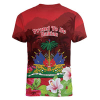 Ayiti-Cheri Independence Day Women V-Neck T-Shirt Land of High Mountains - Wonder Print Shop