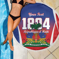Personalized Haiti 1804 Beach Blanket Happy Ayiti Independence Day LT14