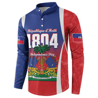 Personalized Haiti 1804 Button Sweatshirt Happy Ayiti Independence Day LT14