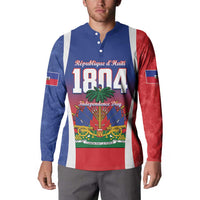 Personalized Haiti 1804 Button Sweatshirt Happy Ayiti Independence Day LT14