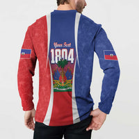 Personalized Haiti 1804 Button Sweatshirt Happy Ayiti Independence Day LT14