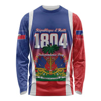 Personalized Haiti 1804 Long Sleeve Shirt Happy Ayiti Independence Day LT14