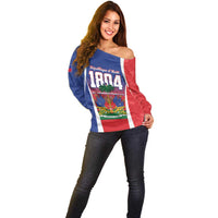 Personalized Haiti 1804 Off Shoulder Sweater Happy Ayiti Independence Day LT14