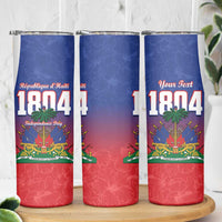 Personalized Haiti 1804 Skinny Tumbler Happy Ayiti Independence Day LT14