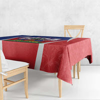 Personalized Haiti 1804 Tablecloth Happy 221st Independence Anniversary - Wonder Print Shop