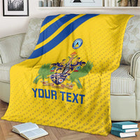 Custom Saint Lucia Football Blanket 2025 Go Champions - Yellow Version