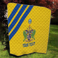 Custom Saint Lucia Football Quilt 2025 Go Champions - Yellow Version