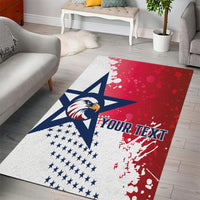 Custom United States Rugby Area Rug 2024 Pacific Go Eagles - Wonder Print Shop