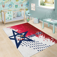 Custom United States Rugby Area Rug 2024 Pacific Go Eagles - Wonder Print Shop
