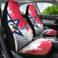 Custom United States Rugby Car Seat Cover 2024 Pacific Go Eagles - Wonder Print Shop