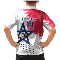 Custom United States Rugby Family Matching Mermaid Dress and Hawaiian Shirt 2024 Pacific Go Eagles - Wonder Print Shop