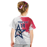 Custom United States Rugby Kid T Shirt 2024 Pacific Go Eagles - Wonder Print Shop