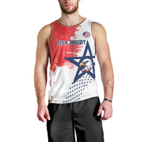 Custom United States Rugby Men Tank Top 2024 Pacific Go Eagles - Wonder Print Shop