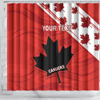 Custom Canada Rugby Shower Curtain 2024 Pacific Go Canucks