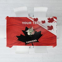 Custom Canada Rugby Tablecloth 2024 Pacific Go Canucks - Wonder Print Shop