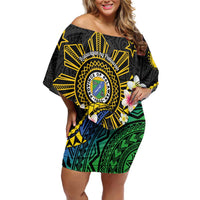 Lalawigan ng Palawan Family Matching Off Shoulder Short Dress and Hawaiian Shirt Philippines Province Land of Promise