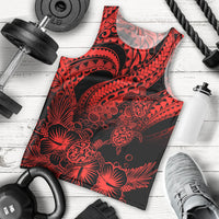 personalised-polynesian-men-tank-top-tribal-honu-turtle-with-hibiscus-red-version