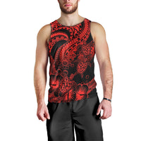 personalised-polynesian-men-tank-top-tribal-honu-turtle-with-hibiscus-red-version