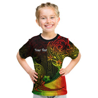 Personalised Polynesian Tribal Kid T Shirt Unique Reggae - Wonder Print Shop