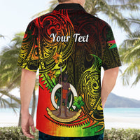 Personalised Vanuatu Hawaiian Shirt Reggae Polynesia Long God Yumi Stanap - Wonder Print Shop
