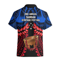 Samoa Hawaiian Shirt Heritage Festival Samoan Tattoo With Ula Fala Kava Bowl - Wonder Print Shop