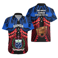 Samoa Hawaiian Shirt Heritage Festival Samoan Tattoo With Ula Fala Kava Bowl - Wonder Print Shop